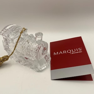 Waterford Marquis 2010 Annual Bell Train Crystal Christmas Ornament New In Box