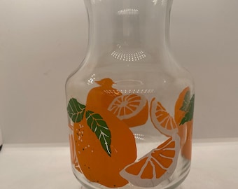 Caraffa per succo d'arancia Anchor Hocking vintage MCM