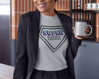 T-shirt graphique Supermom | T-shirt décontracté en coton Mom Life