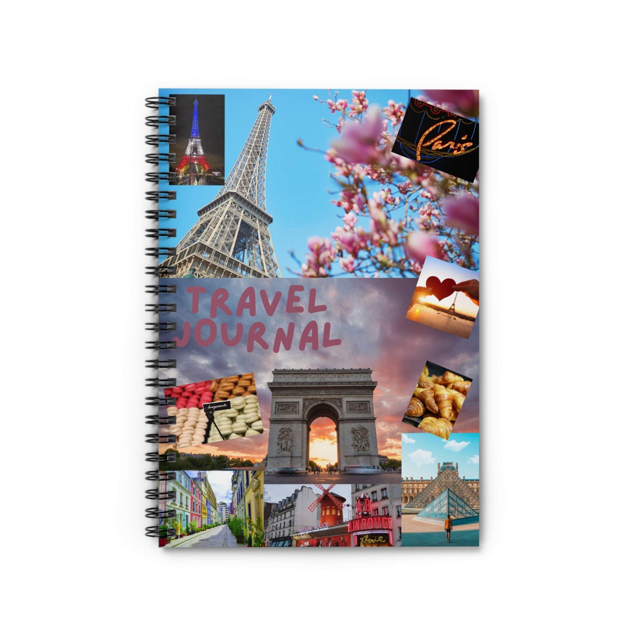 Paris Travel Journal – Spiral Notebook With Ruled Pages - Etsy