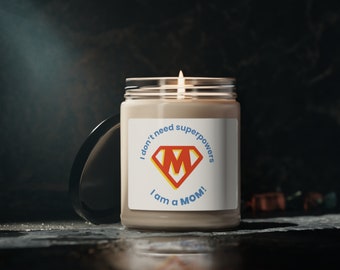 Personalized Soy Candle for Mom - Unique Mother's Day Gift, Custom Made with Love from Kids"