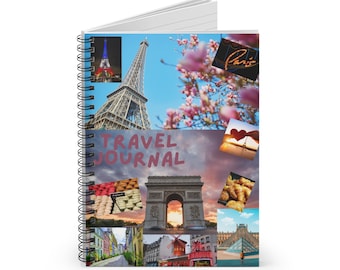 Paris Travel Journal – Spiral Notebook with Ruled Pages