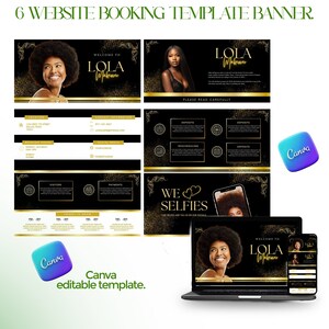 Hair Stylist Acuity Website Templates, Scheduling Website Banners, Acuity Booking Banner Design Canva Template, Lash appointment banner.
