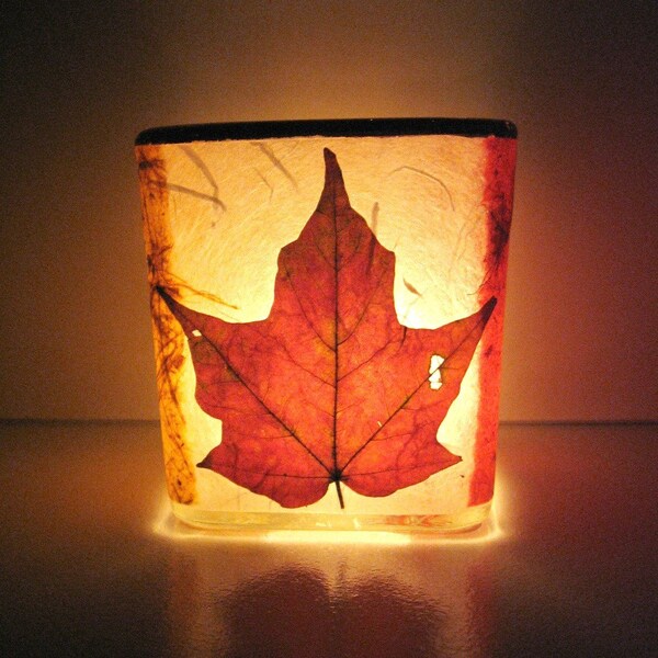 Autumn Maple Leaf Luminary