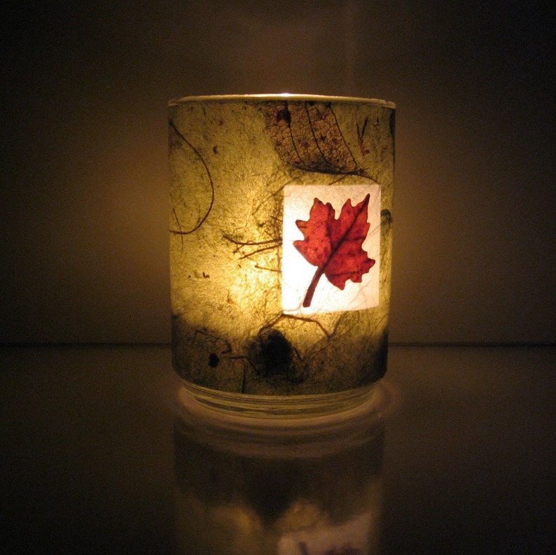 Autumn Maple Leaf Earth Light image 5