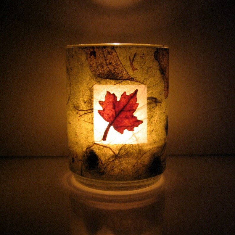 Autumn Maple Leaf Earth Light image 1