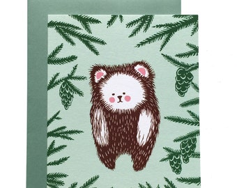 Bear in Forest Card