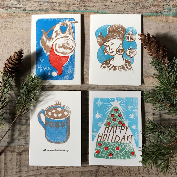 Holiday Letterpress Card Set