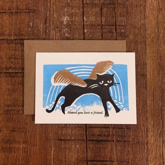 Cat sympathy card
