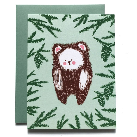 Bear in Forest Card