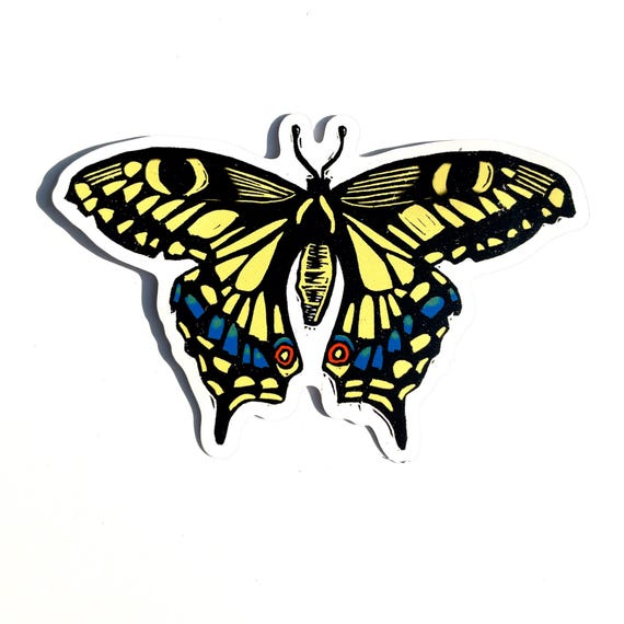 Anise Swallowtail Butterfly vinyl sticker | sticker for water bottle | laptop sticker | phone case sticker