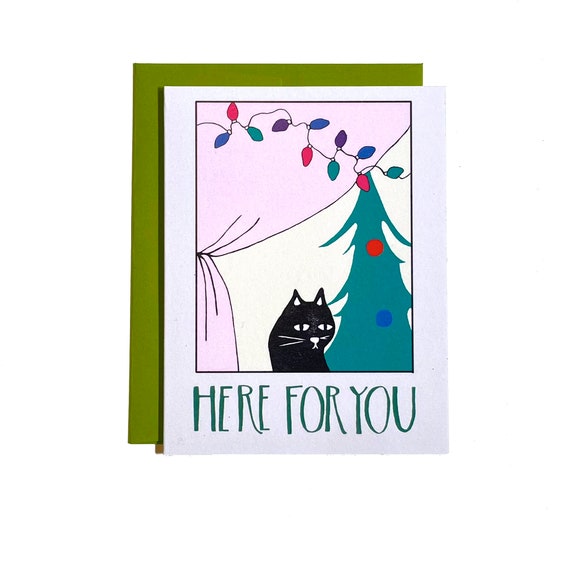 Holiday Cat card