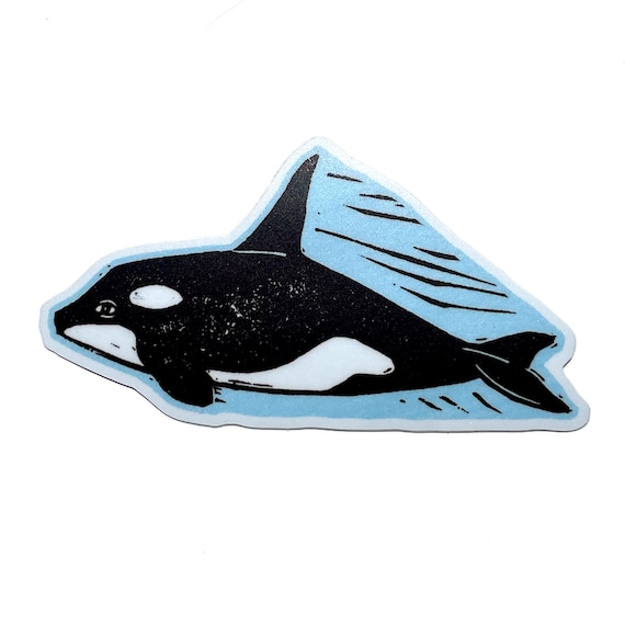Orca whale vinyl sticker