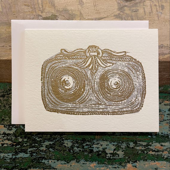 Boobs Milagros Body Positivity letterpress card