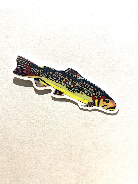 Brown Trout vinyl sticker
