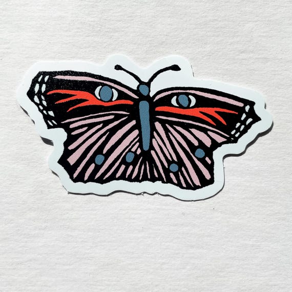 Butterfly vinyl sticker | sticker for water bottle | laptop sticker | phone case sticker