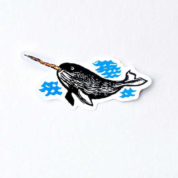 Narwhal vinyl sticker