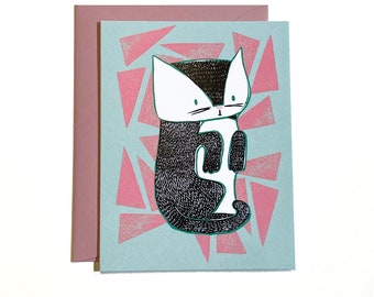 Kitty Blank Card