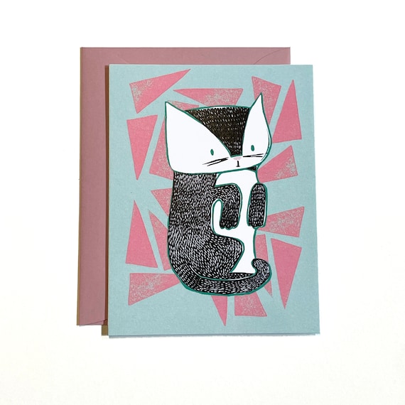 Kitty Blank Card