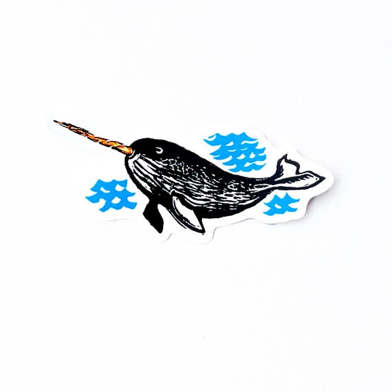 Narwhal vinyl sticker