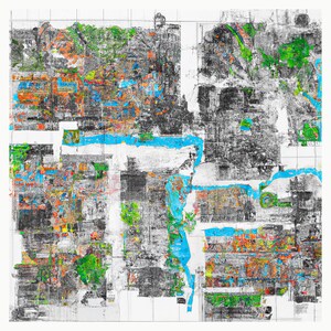 シゾイド地図作成 - パリ、バルセロナ、ムンバイ (ポール・パティンソン & DALL_E、マップ 10/13)