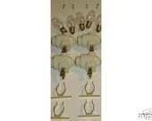 Night Light Fixtures 2 pack On Off Switch, Bulb, Brass Clip. Make 2 Nite Lights from Solder Art Pictures. Includes INSTRUCTIONS