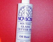 CUTTING OIL for Glass Cutter by Novacan 8 ounce (237ml) bottle - Formulated Especially GLASS