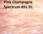 2 pack of 6 x 8 inch Stained Glass Sheets - Pink Champagne - Spectrum 891.61