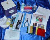 Learn to make STAINED GLASS with this simple Beginner KIT Grinder, Iron, Solder, cutter, Tools, Instructions, Glass to make sun-catchers