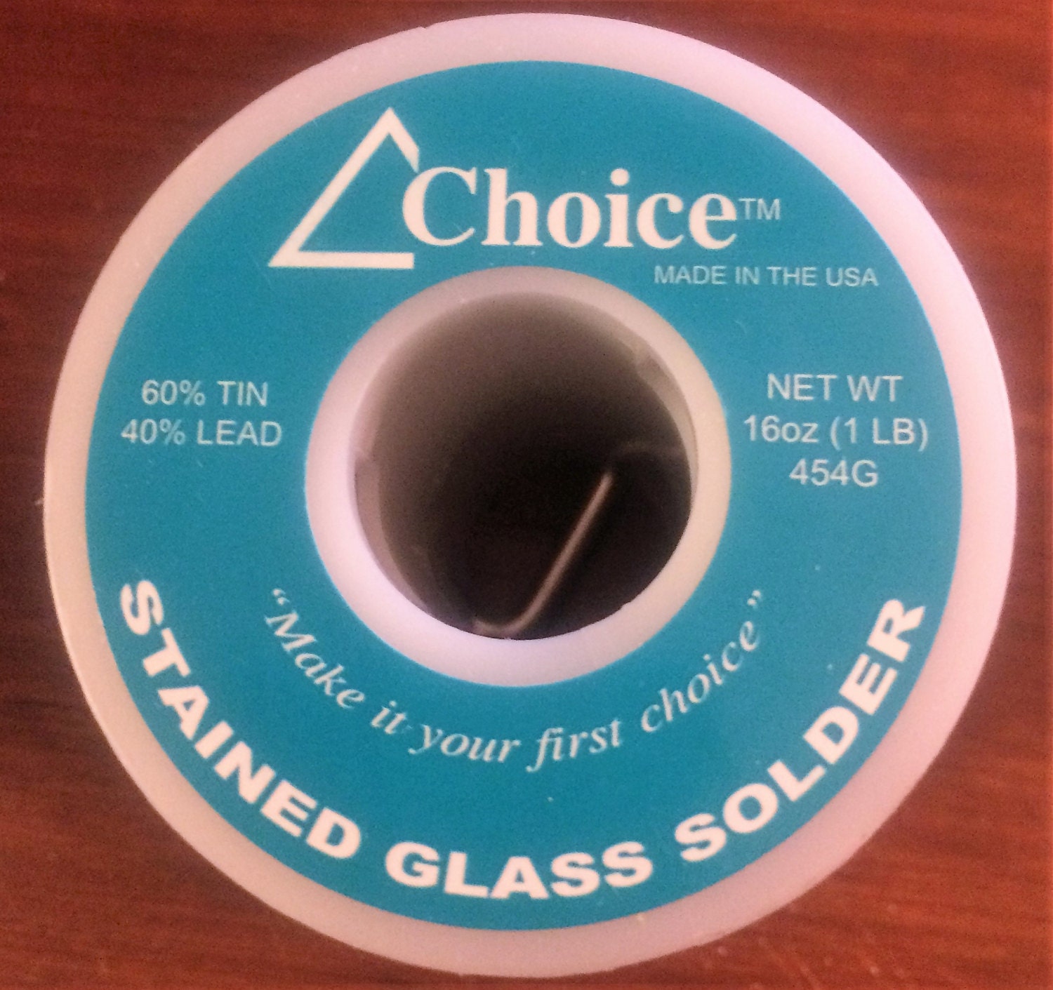 16 oz Roll of Choice 60/40 Solder is 60 percent TIN Not for jewelry.  Perfect for all other soldering. Boxes, windows, etc