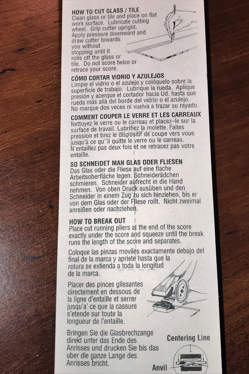 Fletcher Glass Cutter. Inexpensive Way for Cutting Clear Etsy