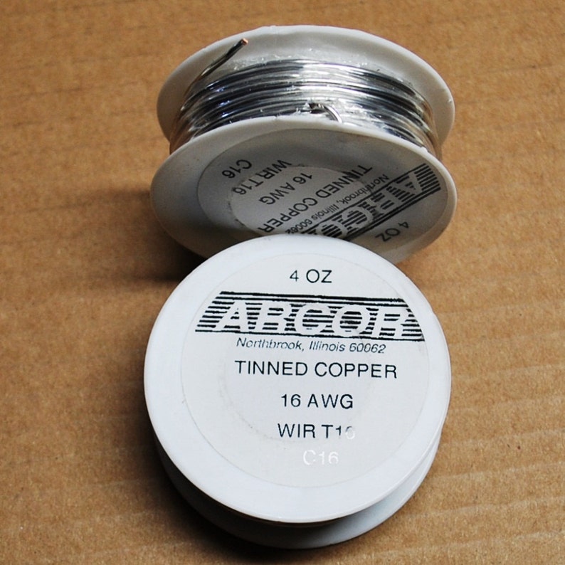 4 Oz Roll of 16 Gauge Tinned silver Color Copper Wire Etsy