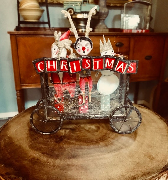 christmas workshop train set