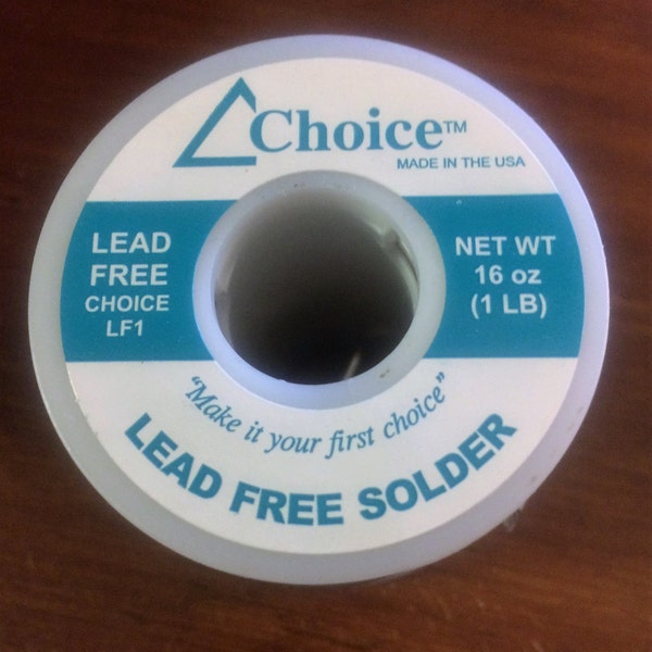 1 Lb. Roll Choice  Lead Free SOLDER for Memory Collage Jewelry Art Pound Roll (16 oz) silver color (TIN and COPPER).