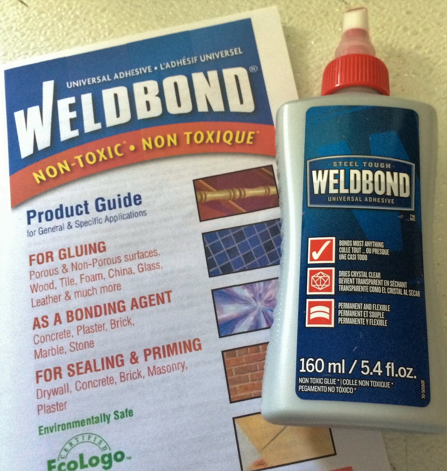 Weldbond for Mosaics and Crafting, 5.4 Fl Oz. Bottle of Weldbond