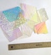 3 oz Sample Dichroic Scrap Glass 96COE on CLEAR - 1 Inch and up sized pieces - Fused Glass Supply 