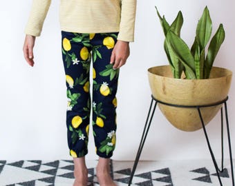lemon print kids pants Supayana