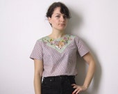 Olivia Mew fox print ladies' top Supayana (Choose your size, or custom size)