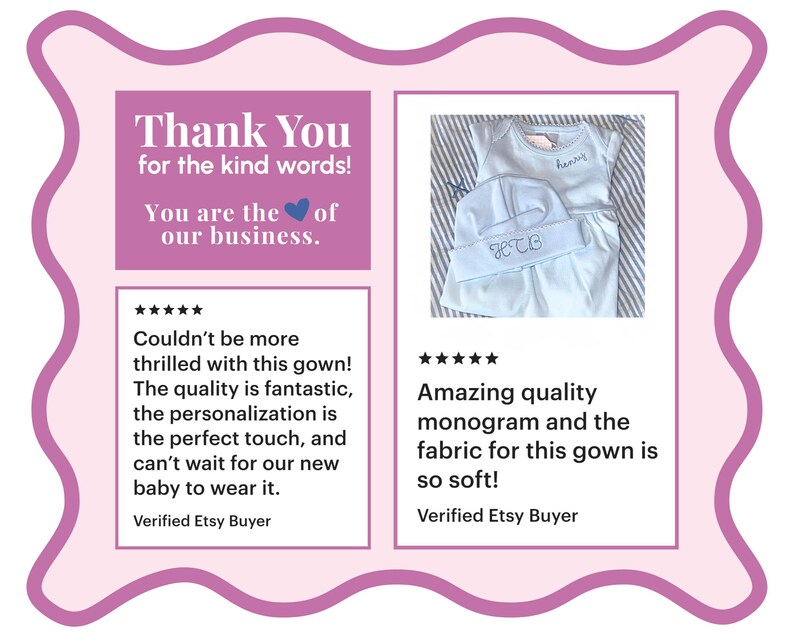 Personalized Baby Gown Coming Home Hospital Outfit Monogram Organic Cotton Infant Sleeper Light Blue Newborn Clothing Baby Boy Shower Gift image 9