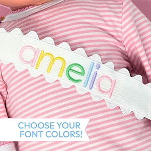 Personalized Paci Clip for Newborn Baby Custom Pacifier Holder for Infant Baby Shower Gift Monogrammed Pacifier Clip Baby Name Embroidery