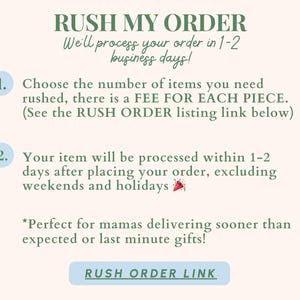 Może przedstawiać: Grafika z zielonym tekstem "RUSH MY ORDER", zawierająca instrukcje dotyczące przyspieszonej realizacji zam&oacute;wień. Zawiera informacje o czasie przetwarzania, opłatach i link do listy zam&oacute;wień pilnych.