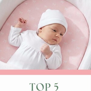 Baby Girl Coming Home Gown Personalized Hospital Outfit Set Monogram Newborn Gift Pink Infant Sleeper Custom Gown Organic Cotton Baby Hat