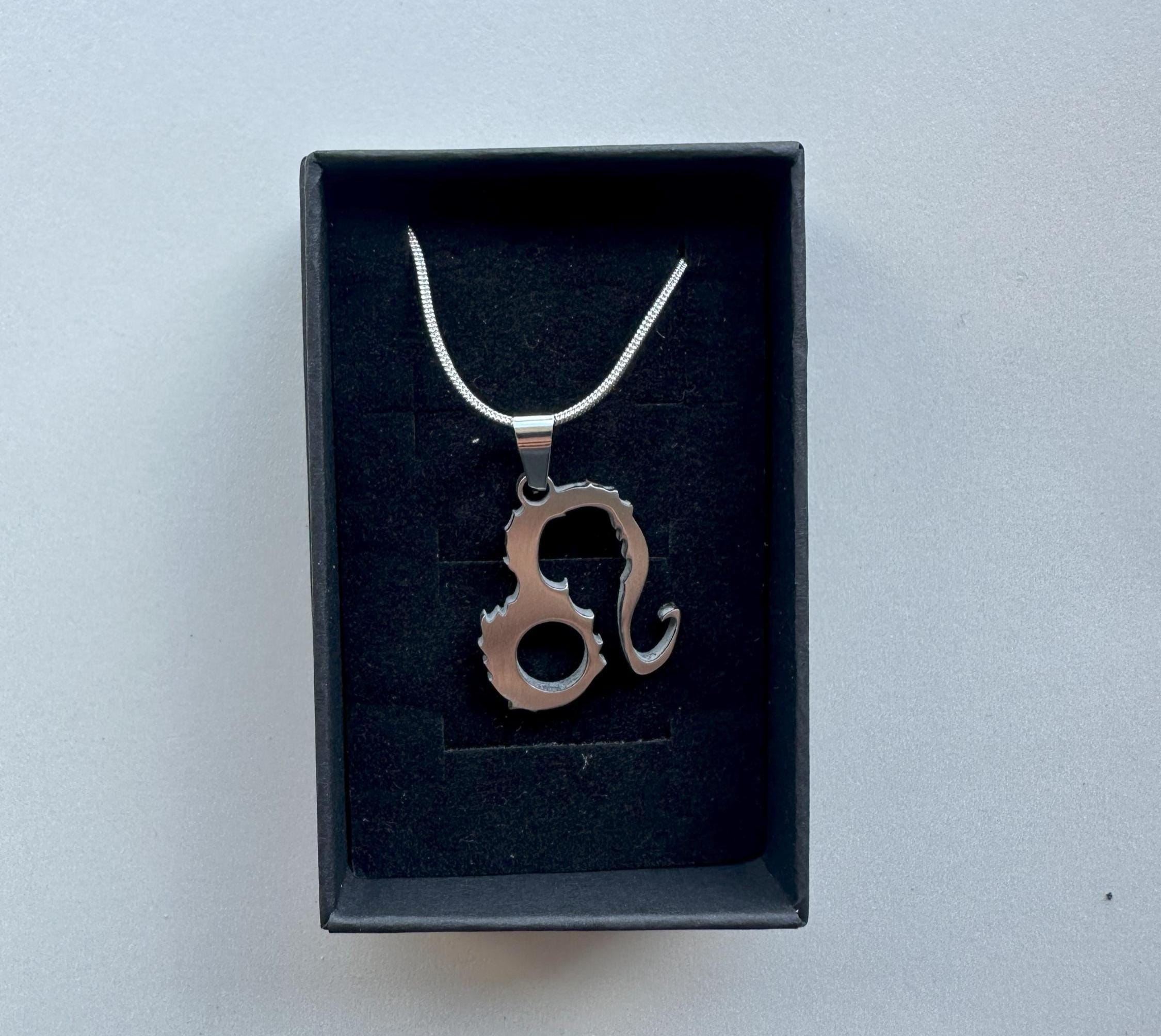 Leo zodiac sign necklace