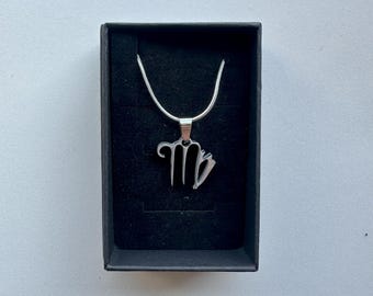 Virgo zodiac sign necklace