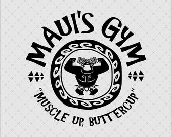 Maui's Gym SVG, PNG, Family Trip Design (Digital File)