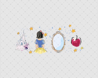 Snow White Princess Png, Family Vacation, Girls Squad (Digital Download)
