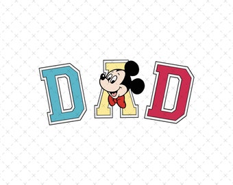 Mouse Dad SVG, Father's Day Cricut Sublimation (PNG)