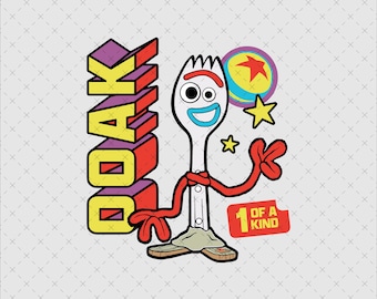 Forky único en su clase PNG, imágenes prediseñadas de personajes de Toy Story, descarga digital PNG SVG imprimible