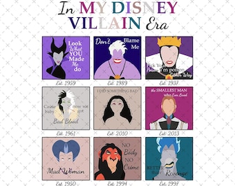 Disney Villain Era Png Svg, Family Vacation Shirt Designs (Digital Download)