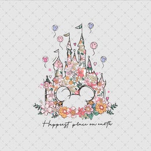 The Happiest Place On Earth Png, Magical Castle Png, Mouse Castle Png, Family Vacation Shirt, Magical Kingdom Png, Family Trip Png